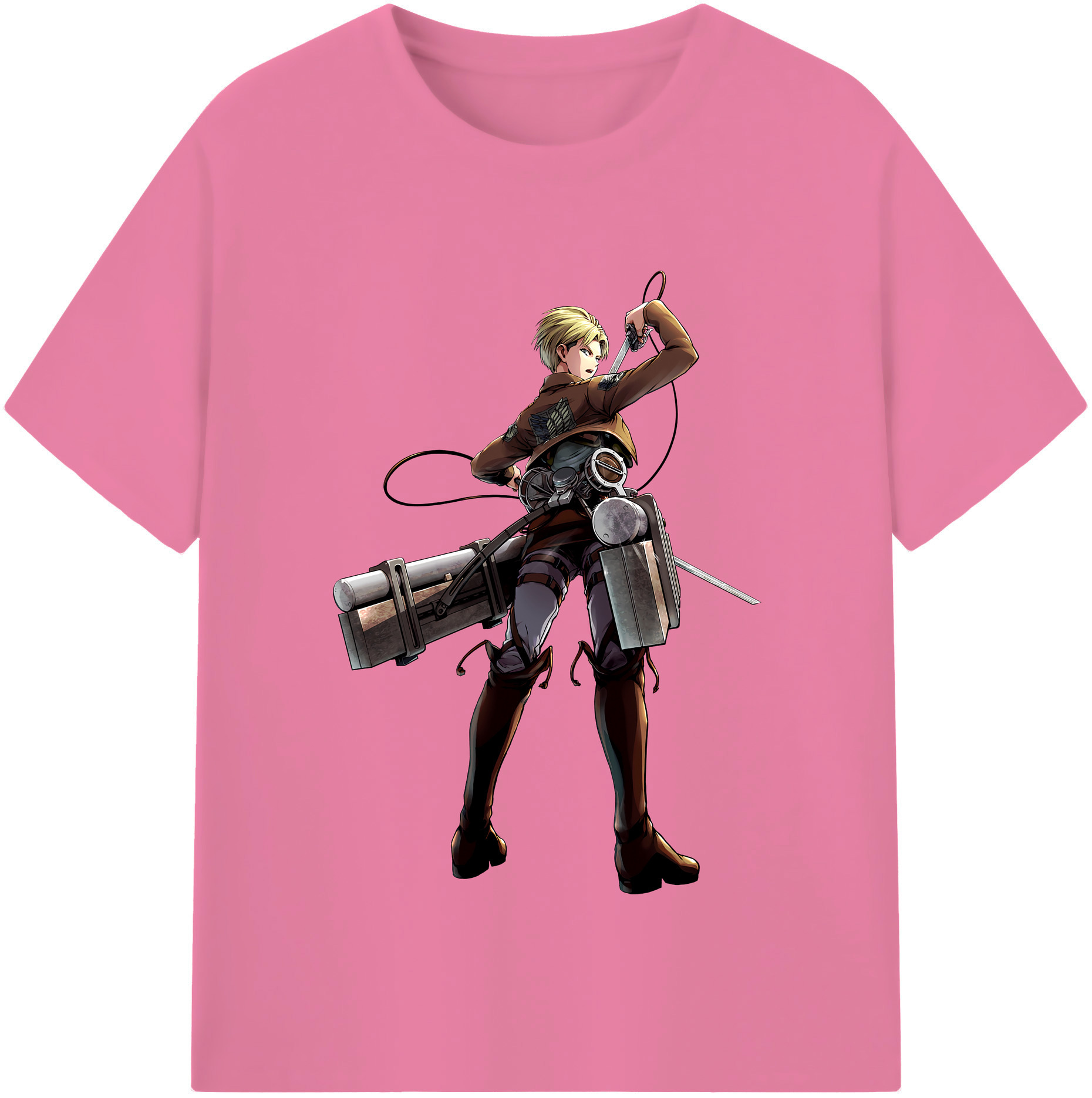 （画像用） 進撃の巨人 Attack on Titan 綿100％半袖Tシャツ（フロントプリント）